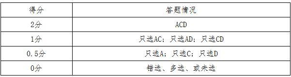 评分标准