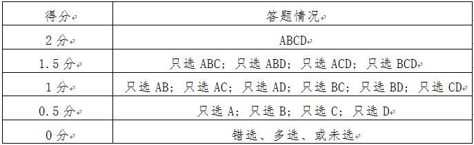 评分标准